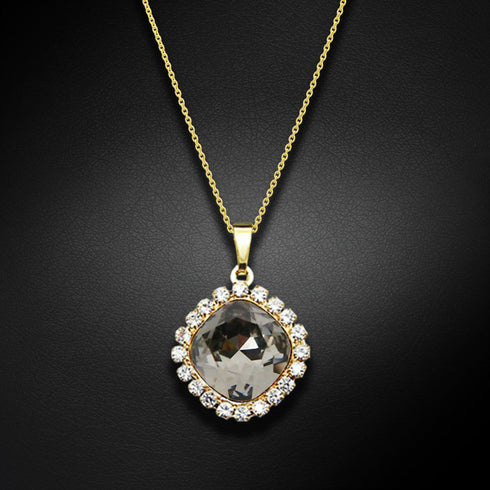Pakabukas "Akimirką apakintas spindesys III (Sidabrinė šešėlis)" su Swarovski™ kristalais